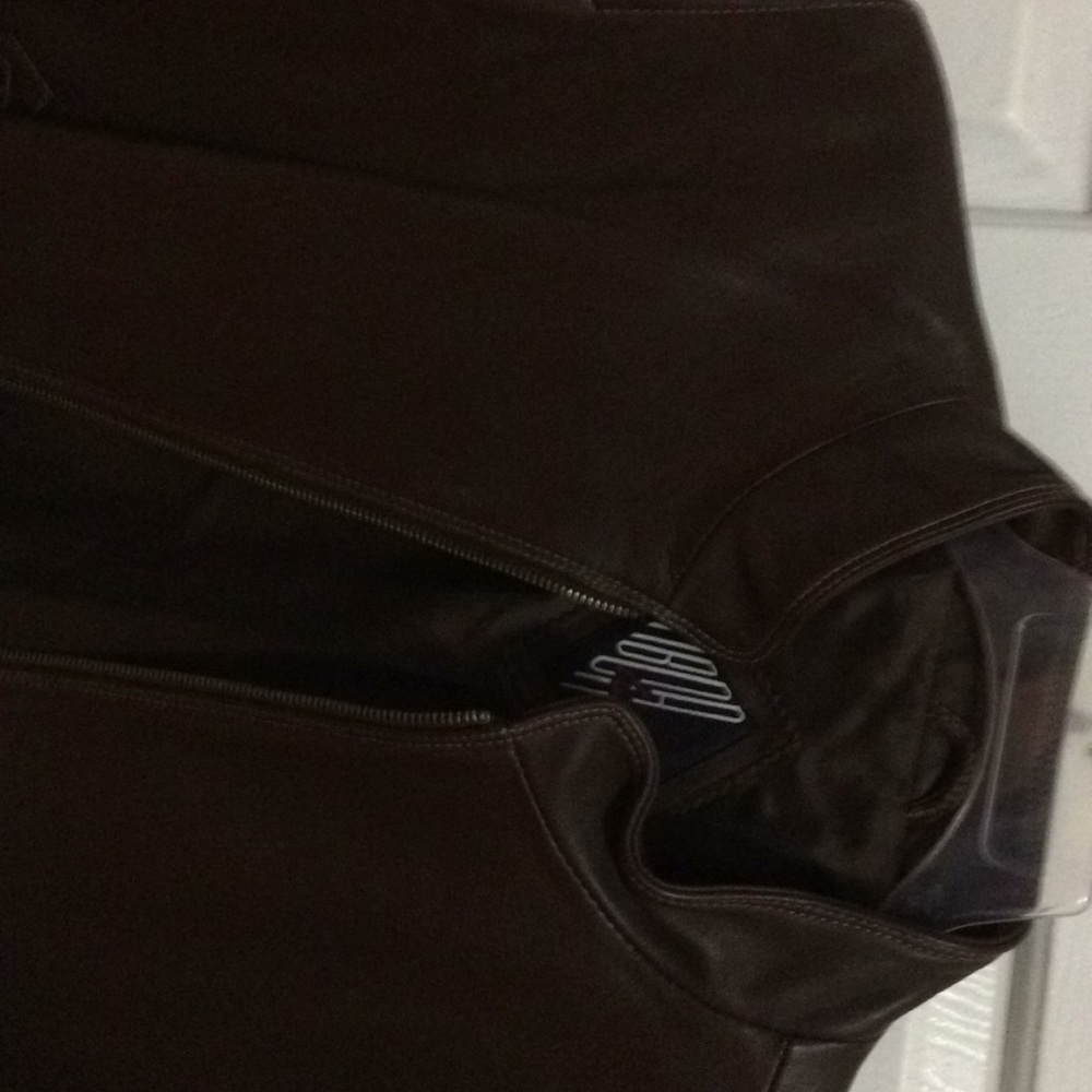 Brown brand new genuine lamb leather jacket